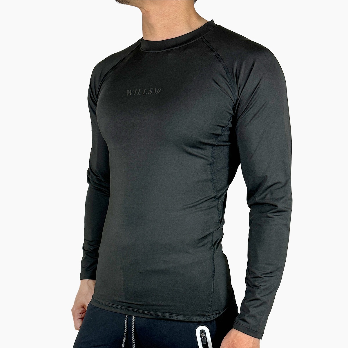 COMPRESSION LONG SLEEVE T-SHIRT - BLACK