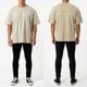 ESSENTIALS REFLECT OVERSIZE TEE - KHAKI