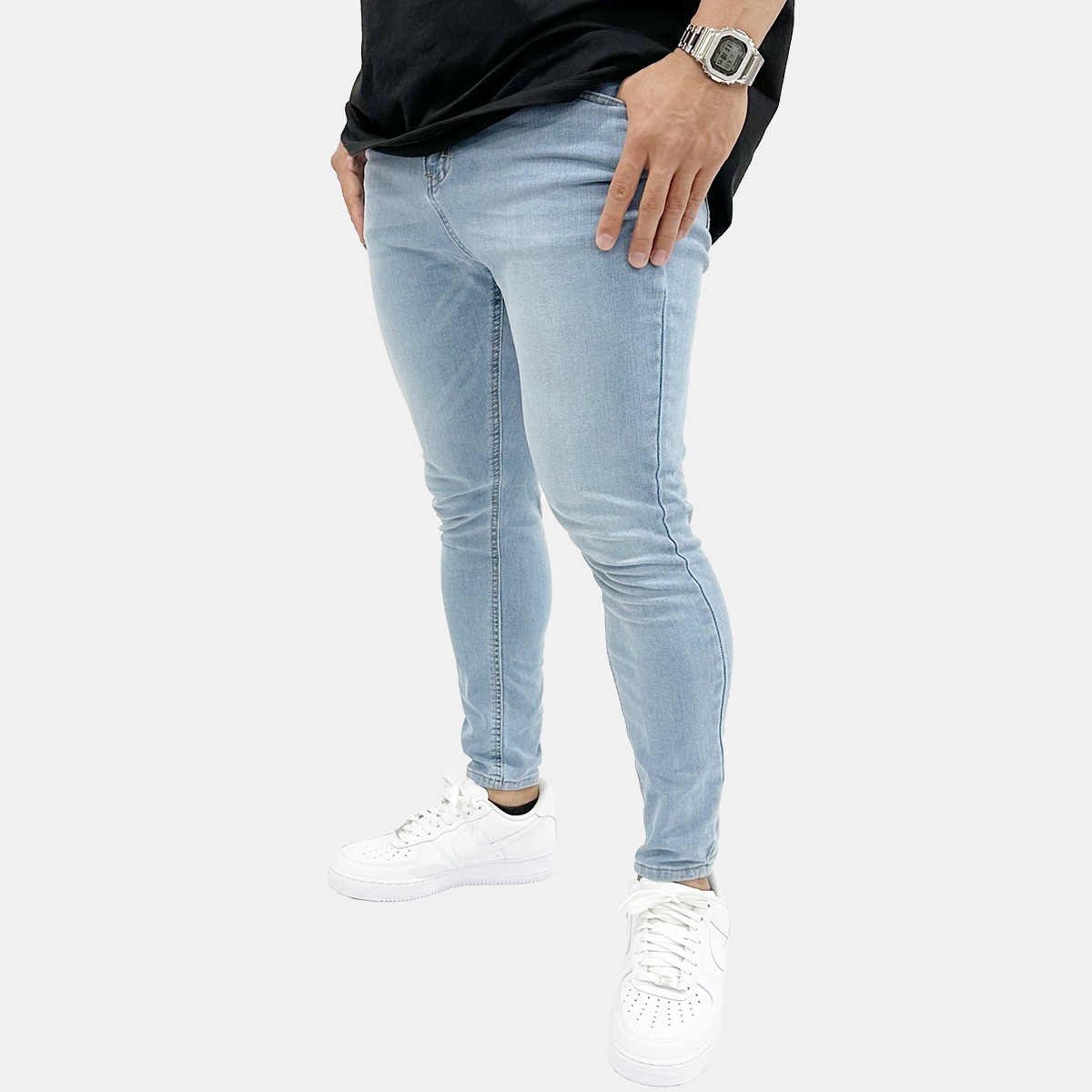 SUPER STRETCH SKINNY JEANS - ESSENTIAL BLUE