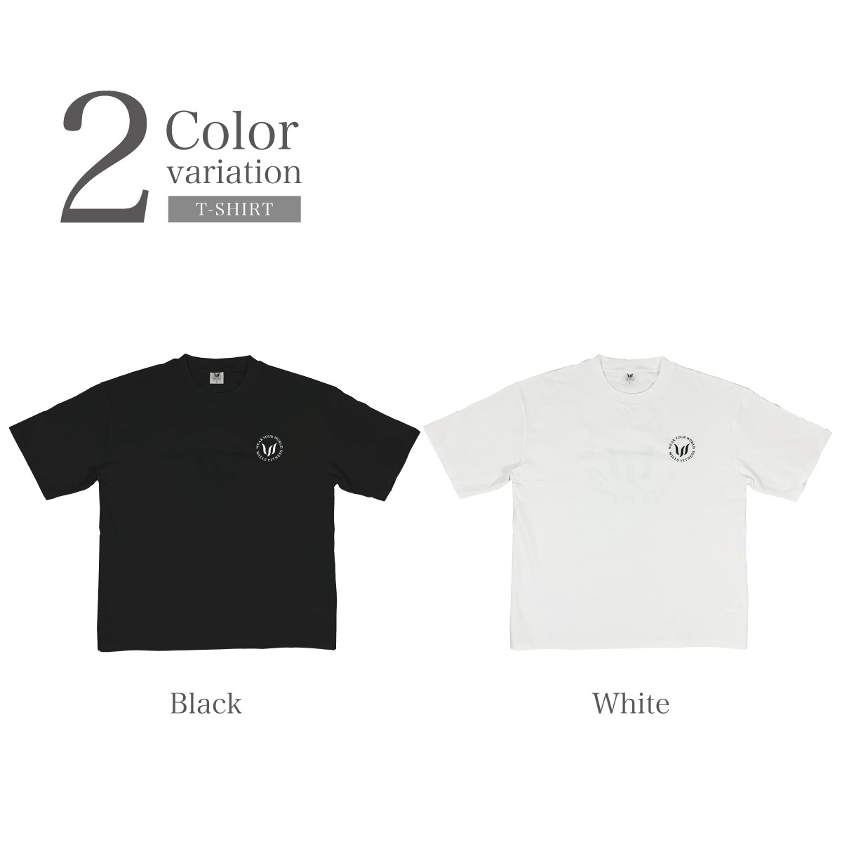 WEAR YOUR WORLD OVERSIZED T-SHIRT - BLACK