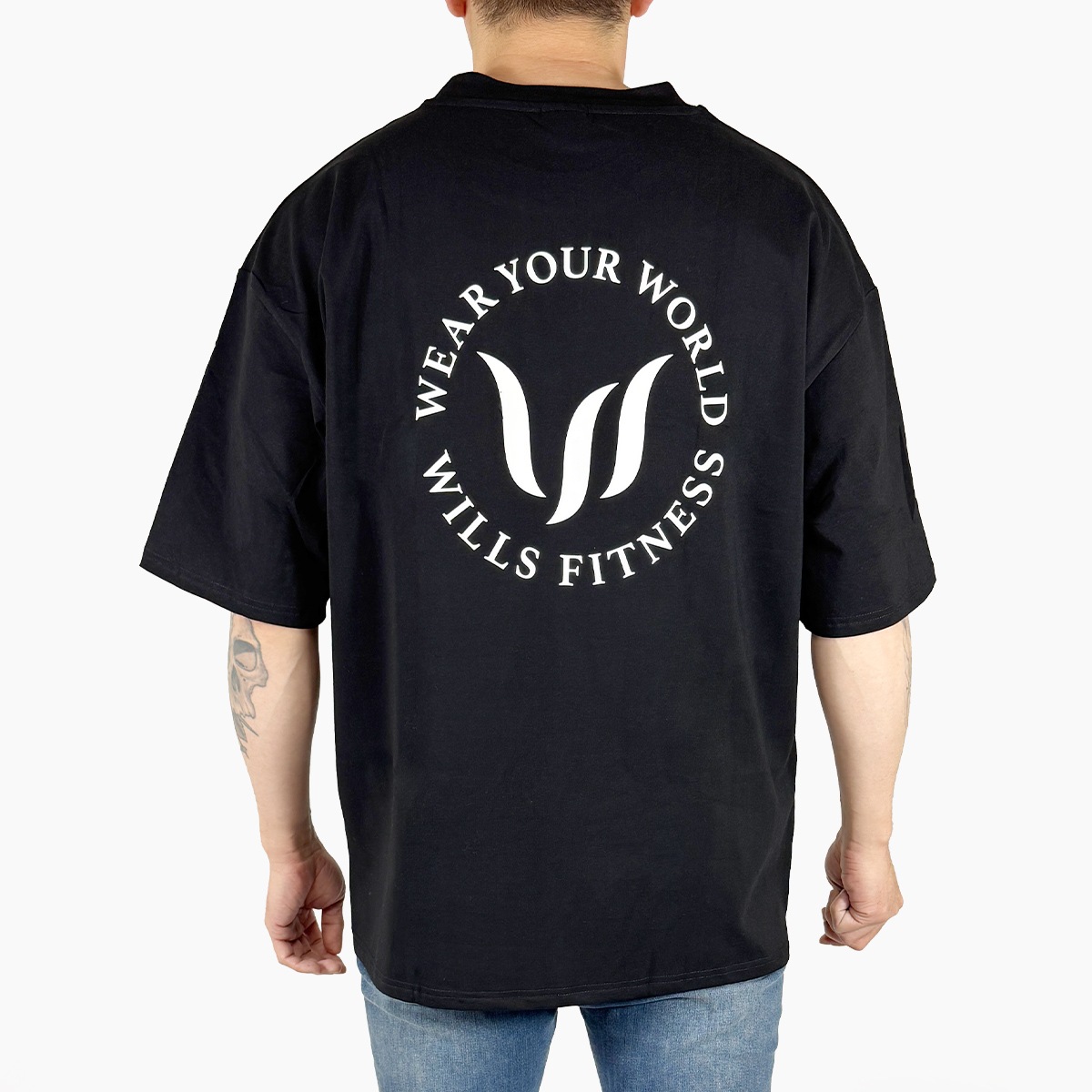 WEAR YOUR WORLD OVERSIZED T-SHIRT - BLACK