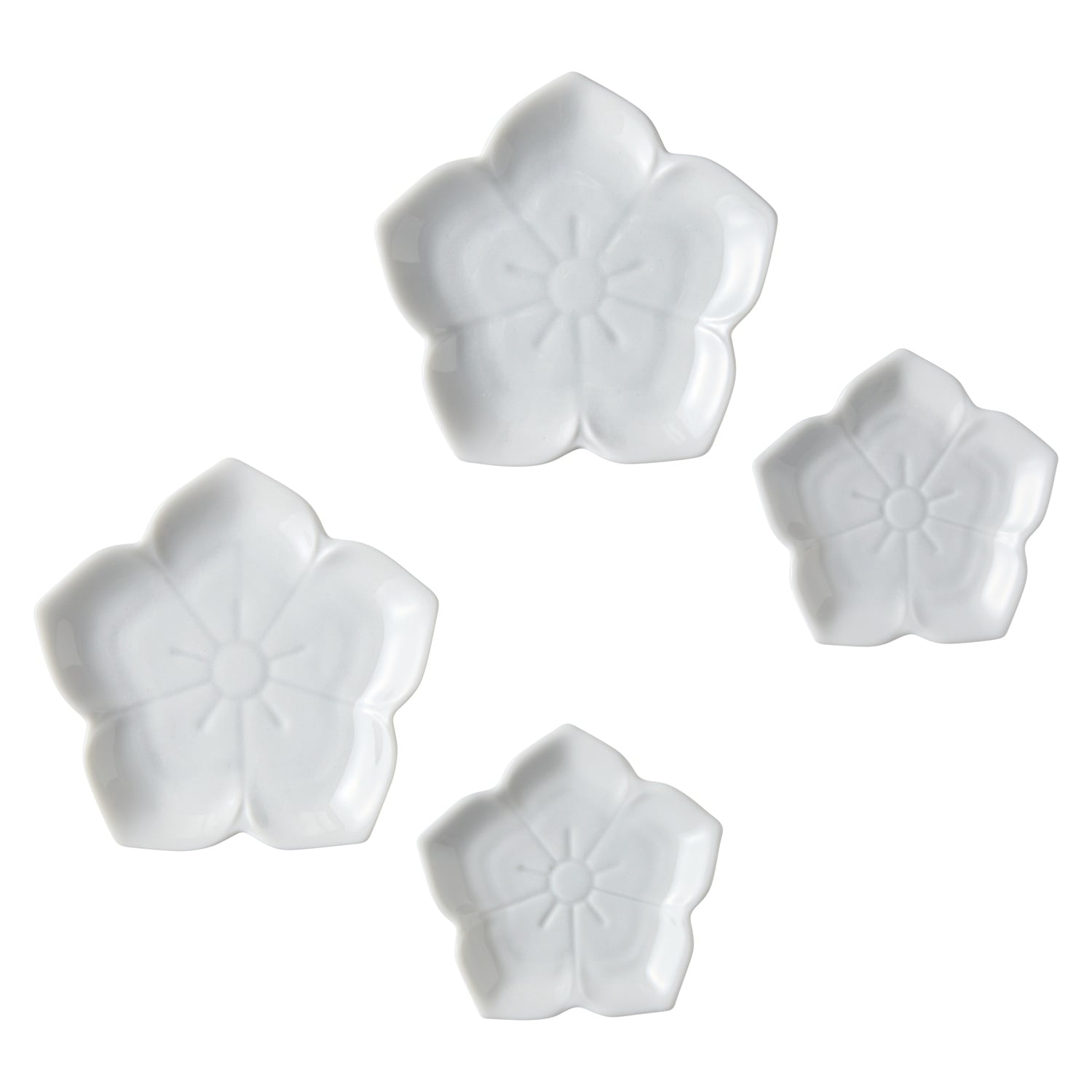 楽（がく）豆皿･小皿4枚組（桔梗）