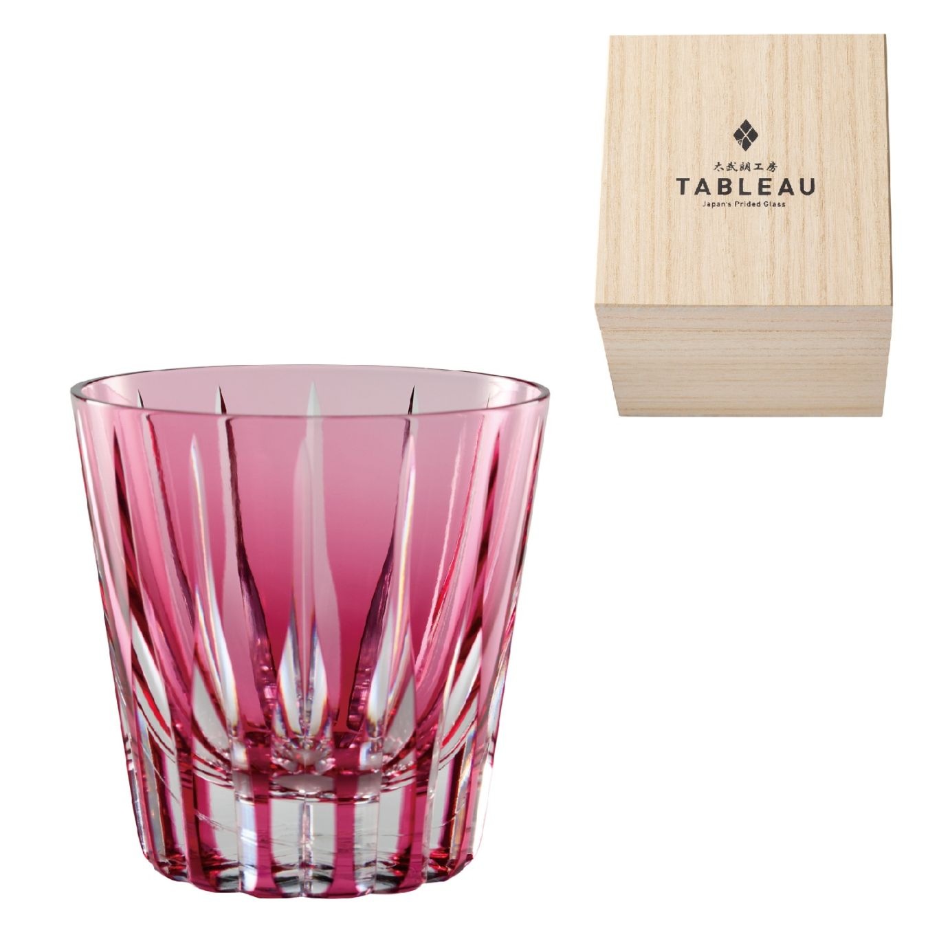 江戸切子 剣菱 2026イヤーズ クリスタルグラス 金赤