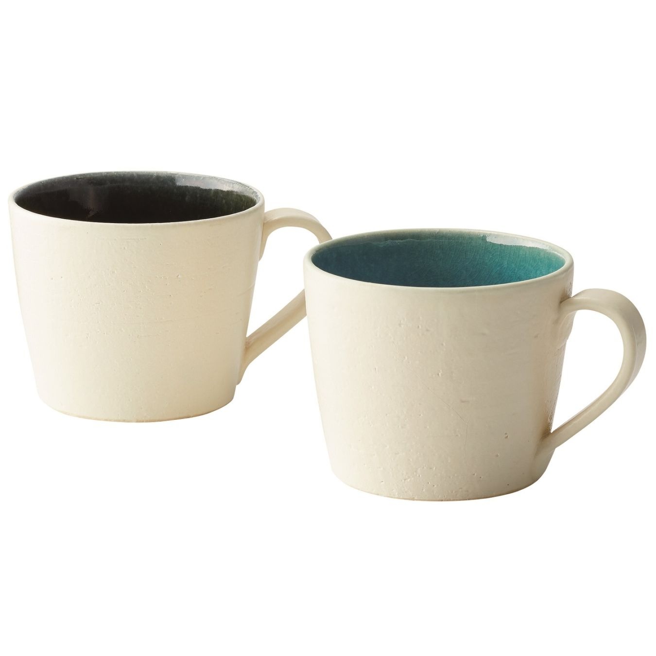 Deep breath マグペア（WhiteBlue&WhiteGreen）