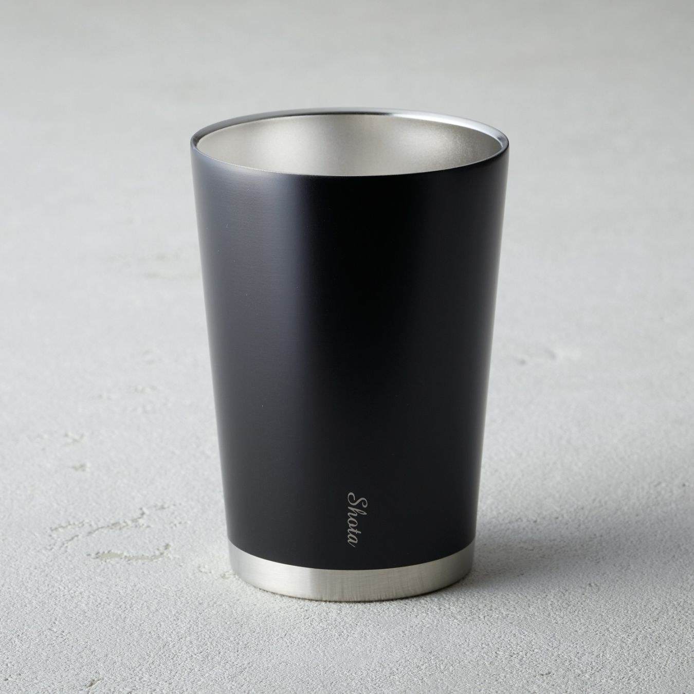 二重ステンレスタンブラー（名入） ブラック