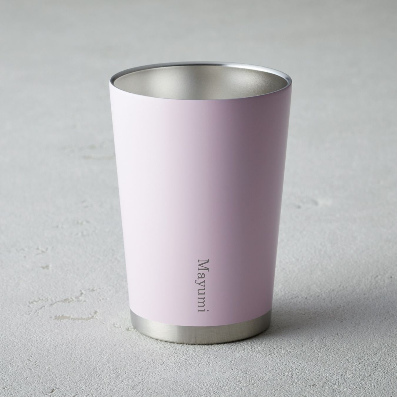 二重ステンレスタンブラー（名入） ピンク