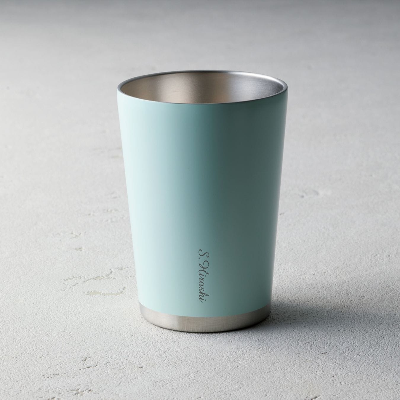 二重ステンレスタンブラー（名入） ミント