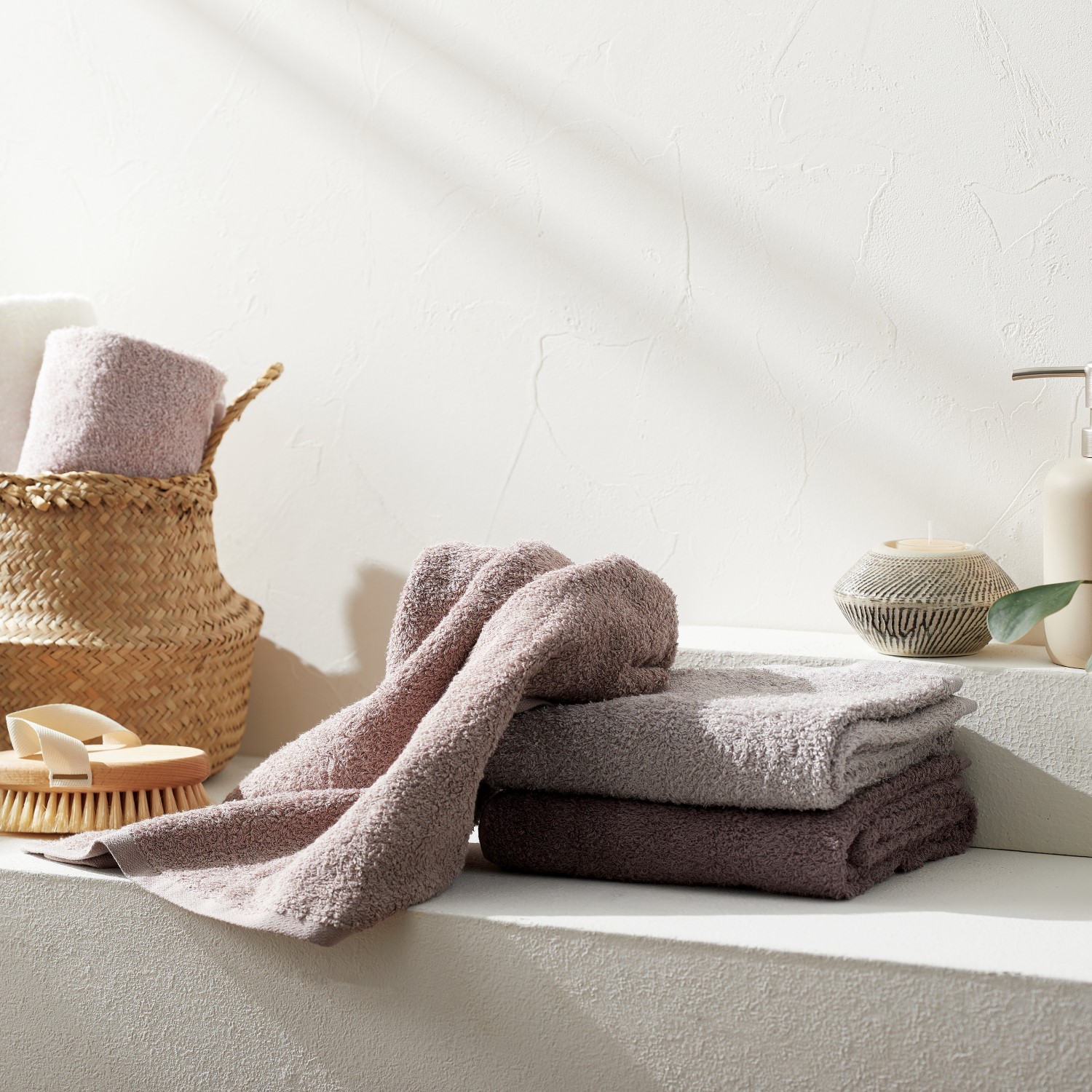 OUCHI TSUKAI スリムバスタオル2枚セット 