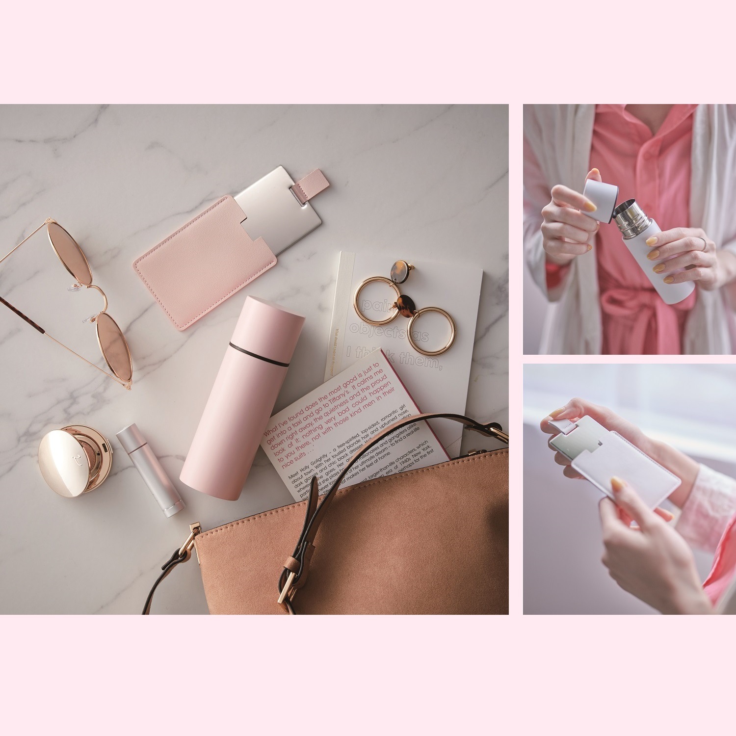 ネーム入ミニボトル＆コンパクトミラー