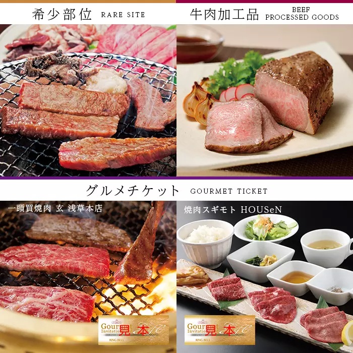 リンベルカタログギフト｜選べる国産和牛　溌剌（はつらつ）