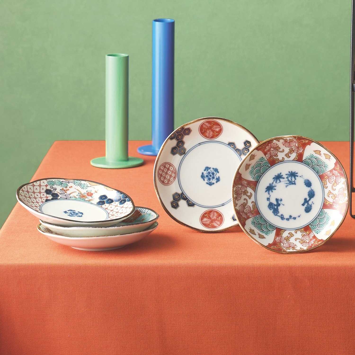 染錦古伊万里 小皿揃