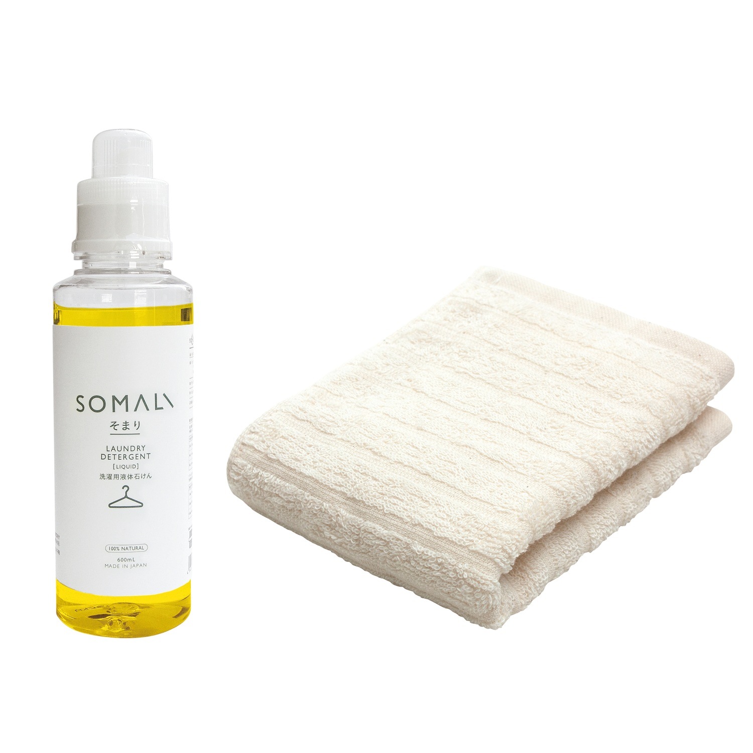 そまり 洗濯用液体石けんとタオルのセット