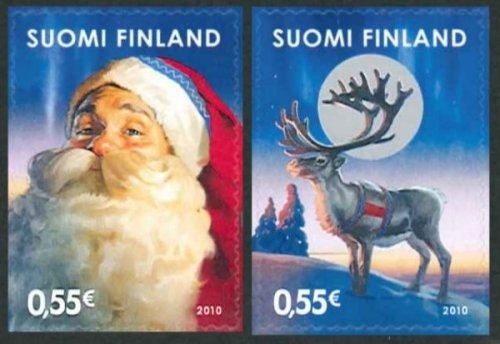 3127 外国切手 アメリカ 1993年 クリスマス 田型 2種