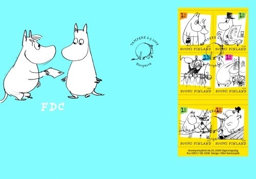 2822 外国切手 フィンランド 1994年 ムーミン 切手帳