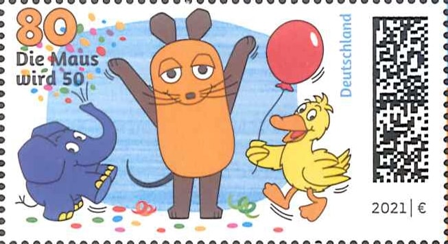 3164 外国切手 ドイツ 1999年 子供向け マウス 可愛いい 小型シート