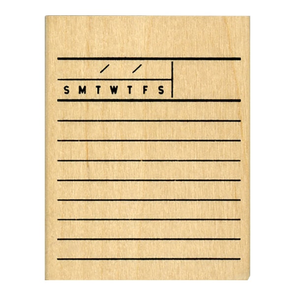 ＃手帳はんこ部／曜日罫線