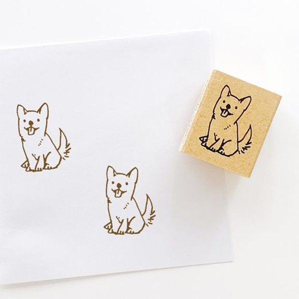 ピッコロスタンプ／イヌ・お座り