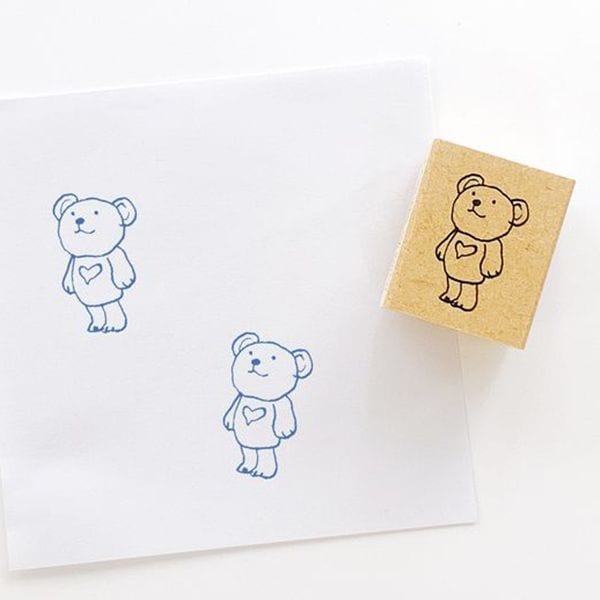 ピッコロスタンプ／クマ・立ち姿