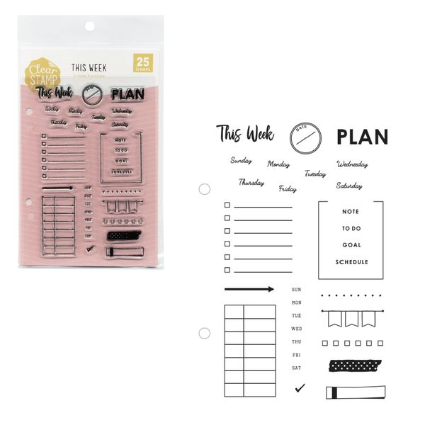 クリアスタンプシートＴ／THIS WEEK