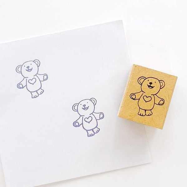 ピッコロスタンプ／クマ・両手