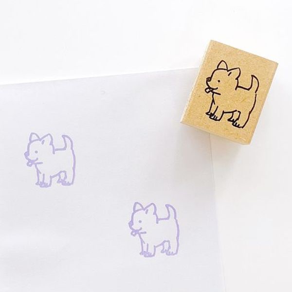 ピッコロスタンプ／イヌ・横向き
