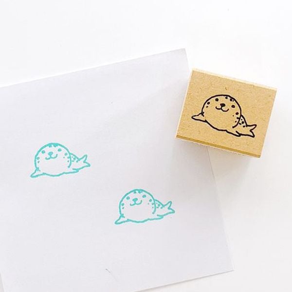 ピッコロスタンプ／アザラシ・正面