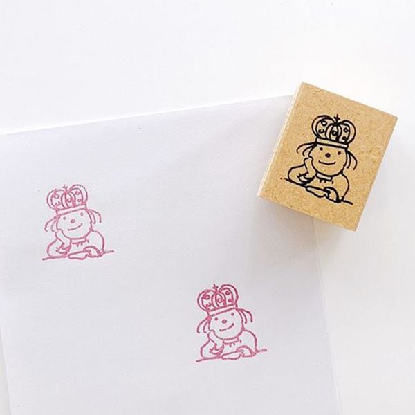 ピッコロスタンプ／王子様・ほおづえ