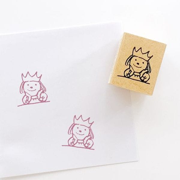 ピッコロスタンプ／王女様・ほおづえ