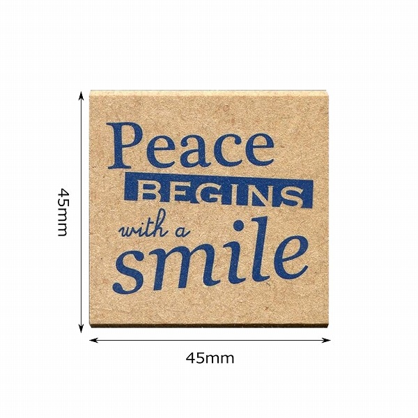 【S】チェリッシュスタンプ／Peace BEGINS with a smile