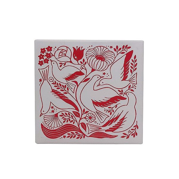 田口奈津子アートスタンプＳ／鳥と花