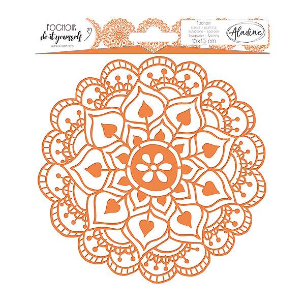 【S】ステンシルシートＬ／アラベスク