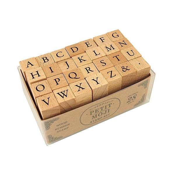 プチ文字スタンプセット／大／アルファベット大文字