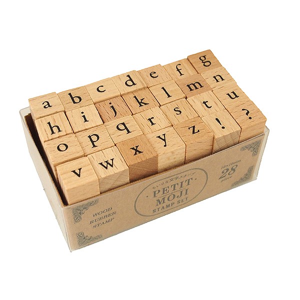 プチ文字スタンプセット／大／アルファベット小文字