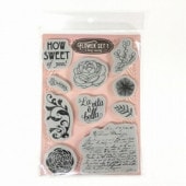 【S】クリングスタンプセットＶ／FLOWER SET 1