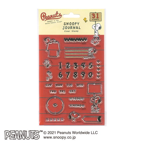 スヌーピークリアスタンプシート／SNOOPY JOURNAL
