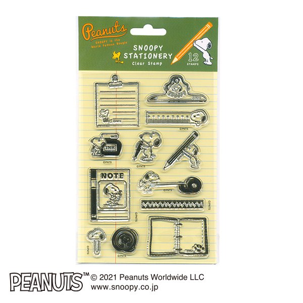 スヌーピークリアスタンプシート／SNOOPY STATIONERY
