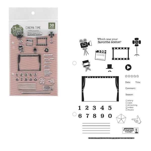 【S】クリアスタンプシート／CINEMA TIME