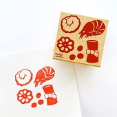 【S】レトロはんこ／大／おせち料理