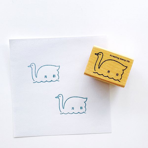 アイラブスタンプ／白鳥・日付