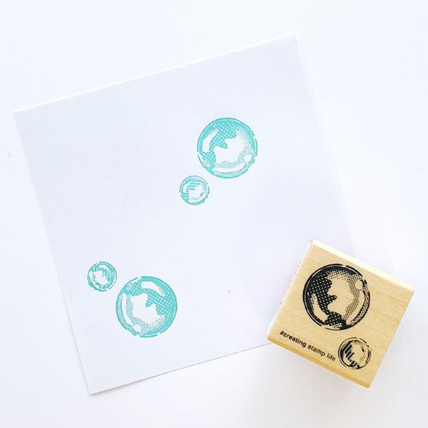 Ｎアイラブスタンプ／シャボン玉２つ