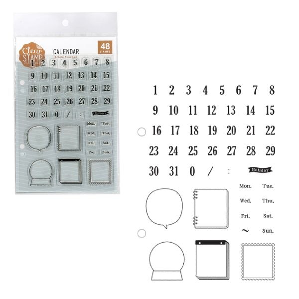 クリアスタンプシート／CALENDAR