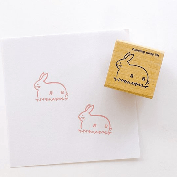 アイラブスタンプ／ウサギ日付