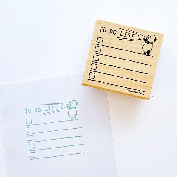 どうぶつはんこ【手帳編】／パンダ・ToDoリスト