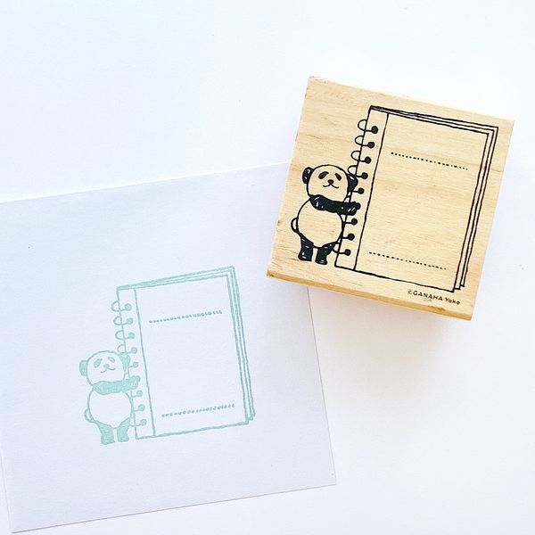 どうぶつはんこ【手帳編】／パンダ・リングノート