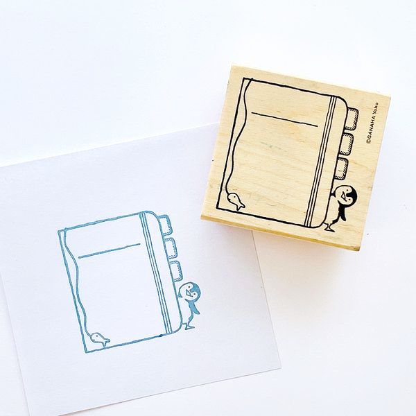 どうぶつはんこ【手帳編】／ペンギン・手帳