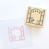 どうぶつはんこ【手帳編】／ウサギ・窓