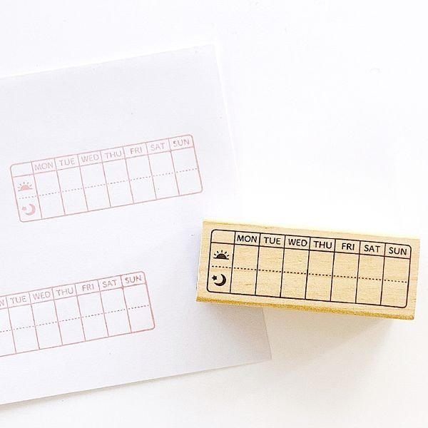 #手帳はんこ部／1週間朝夜