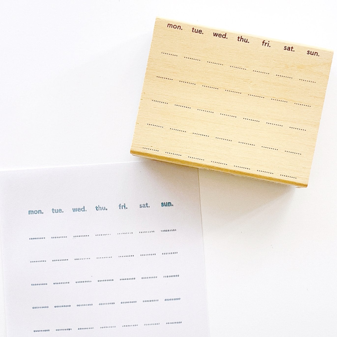 #手帳はんこ部／カレンダー・ブランク