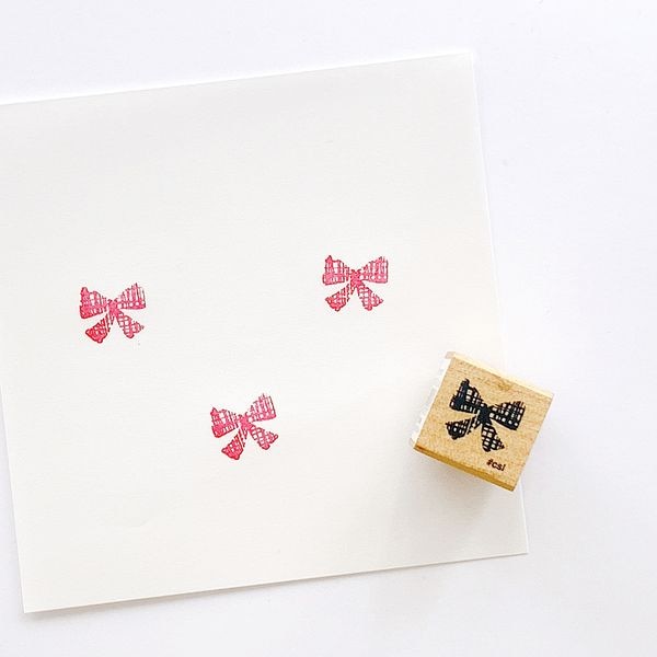 アイラブスタンプ／チェックリボン