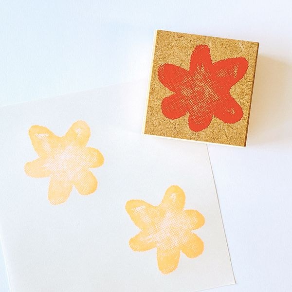 おめかしハンコ／大きな花